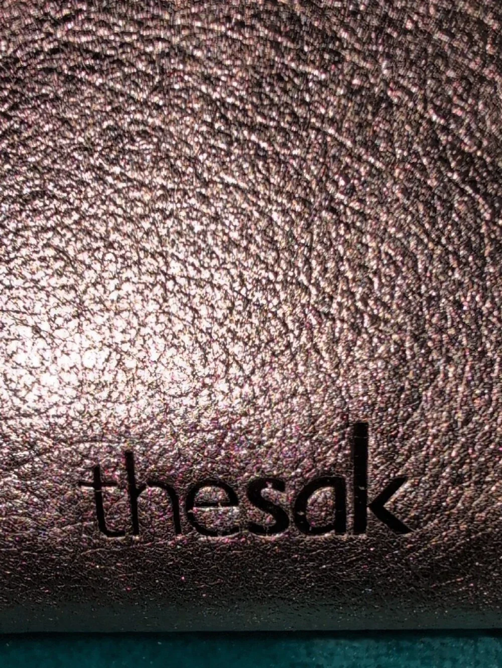 The Sak Metallic Gold Leather Zip Wallet